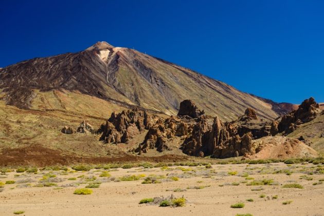 Parc du Teide à Tenerife en décembre sans touriste