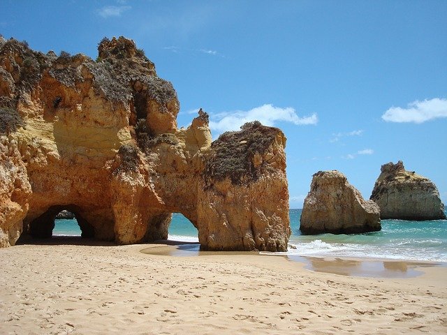 Paysage côtier en Algarve