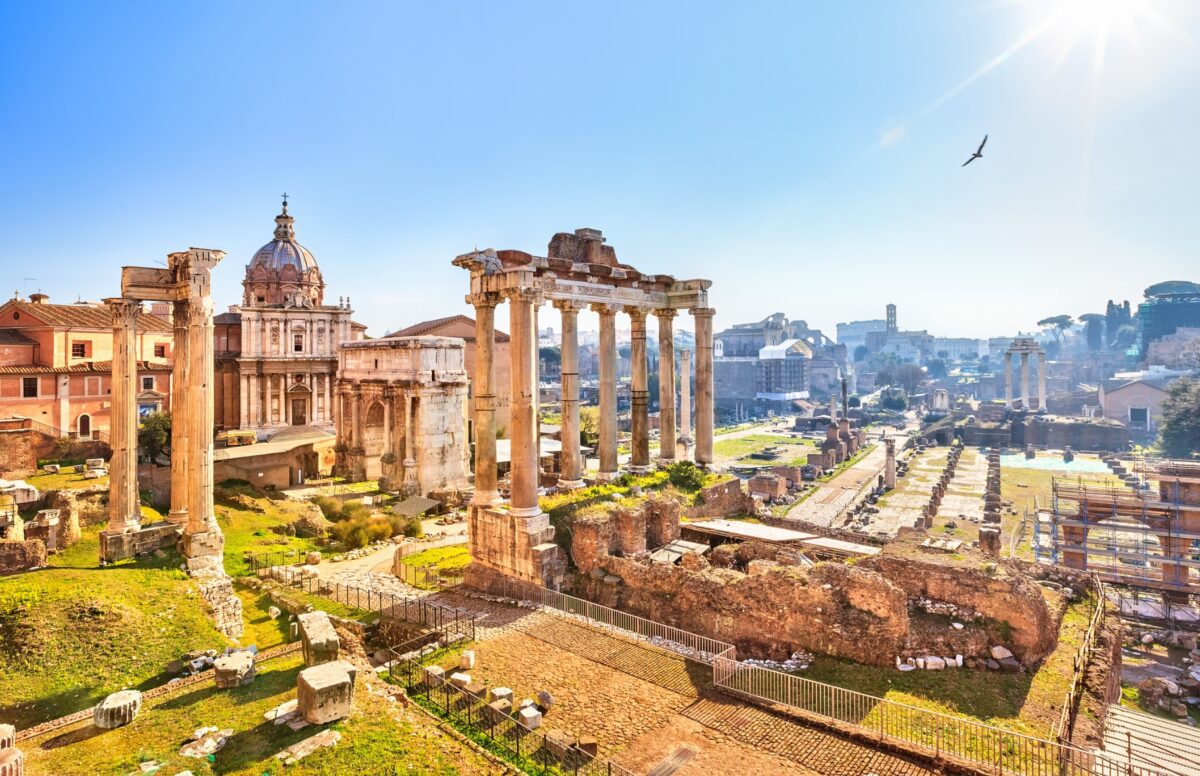 ruines du Forum de Rome en Italie