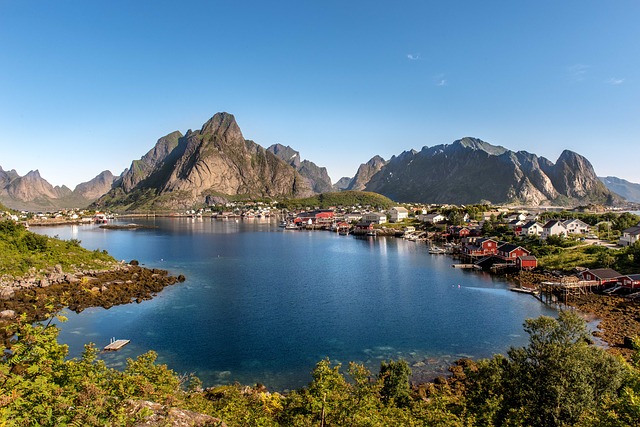 Les îles Lofoten au nord de la Norvège