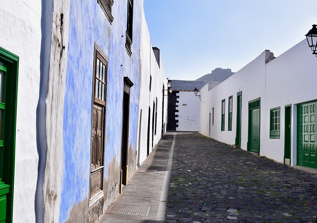 Village blanc des îles Canaries