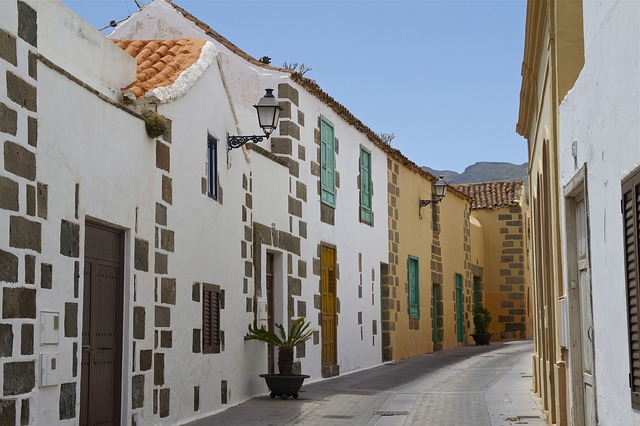 Village colorée dans l'archipel des Canaries