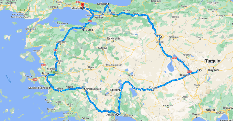 itinéraire circuit Turquie 2 semaines
