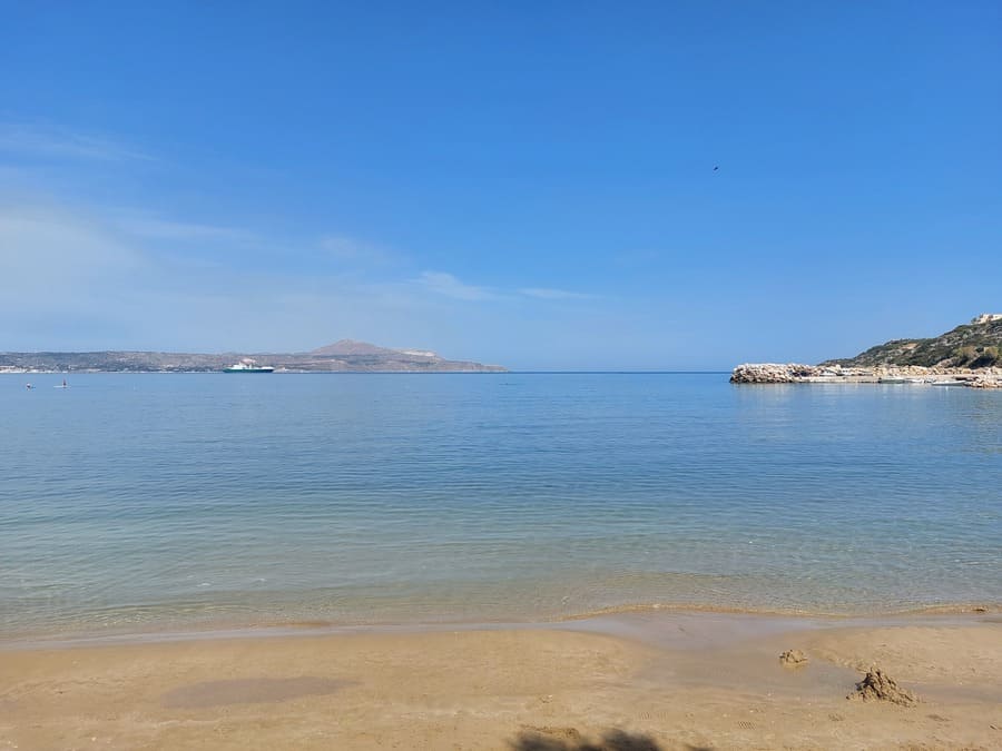 Plage de sable en Crete