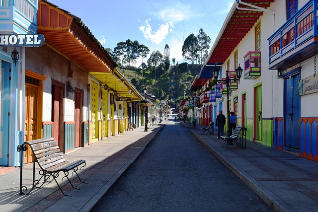 Village coloré de Salento en Colombie