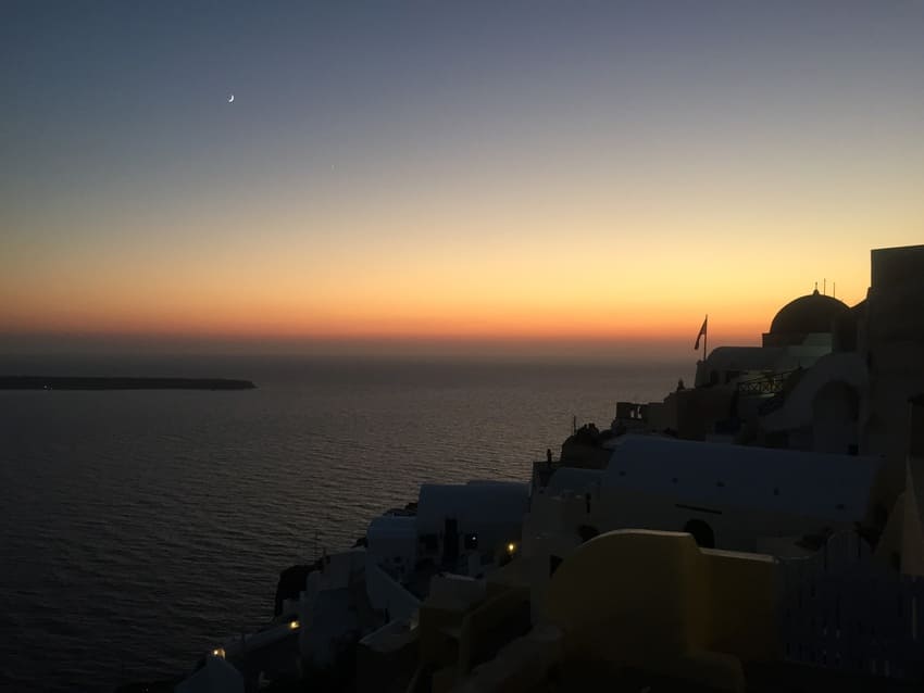 Coucher de soleil à Oia