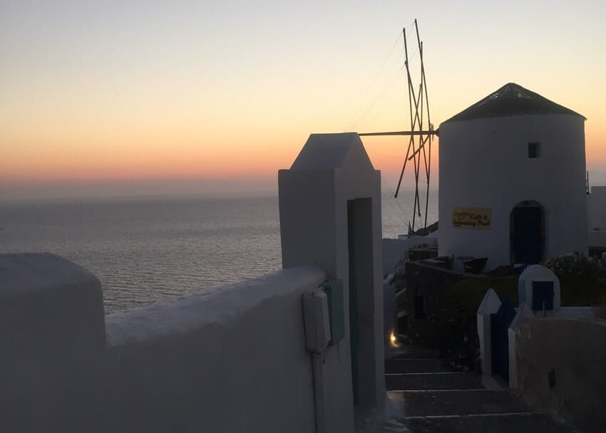 Coucher de soleil à Santorin