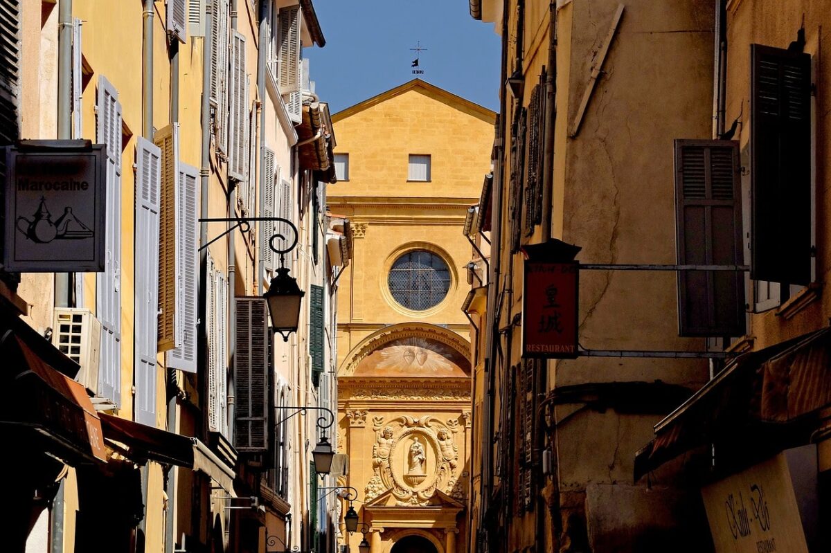 Maisons colorées d'Aix en Provence