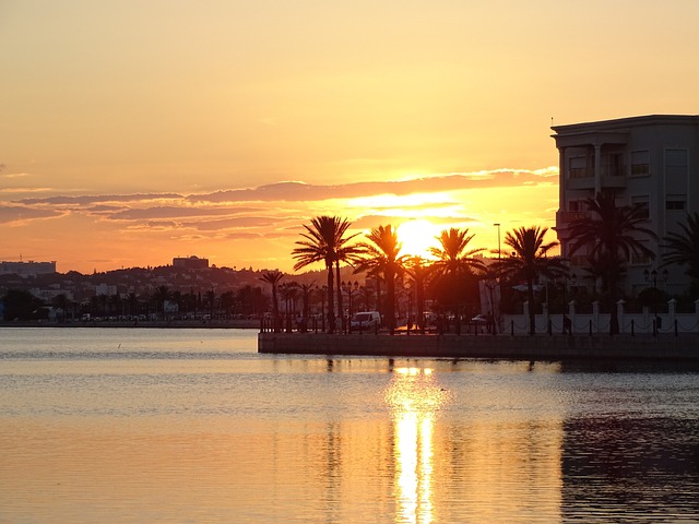 Coucher de soleil à Tunis