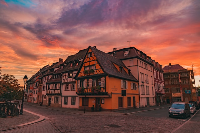 Colmar au coucher du soleil