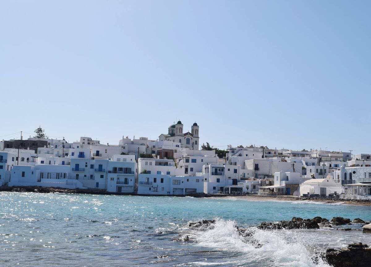 Paros depuis la côte