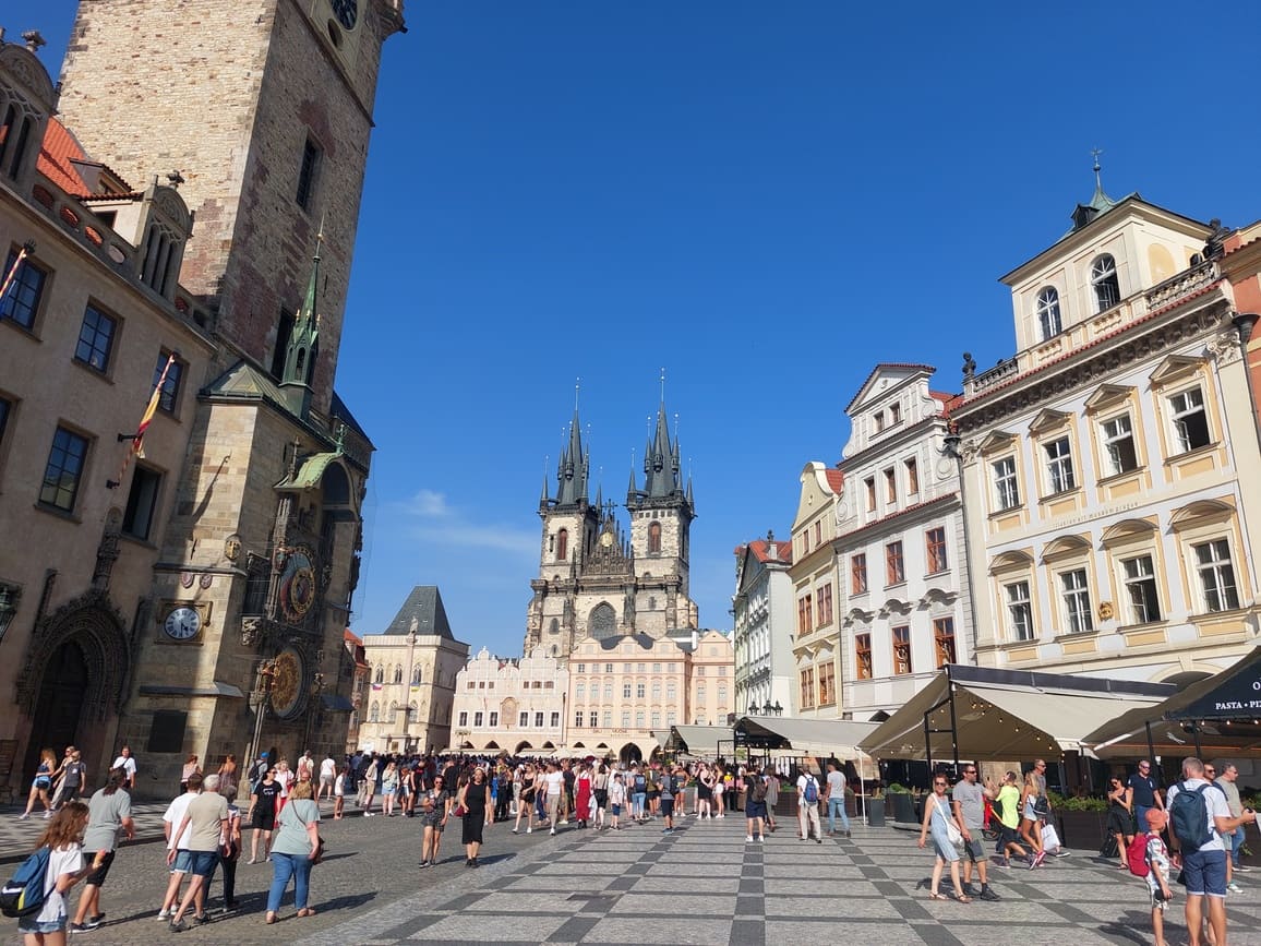 Place centrale de Prague