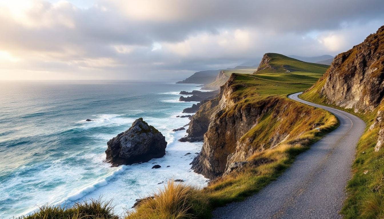 découvrez l'atlantic way, un road trip spectaculaire en irlande. explorez ses paysages côtiers, ses villages pittoresques et profitez d'une aventure inoubliable sur la route la plus belle d'irlande.