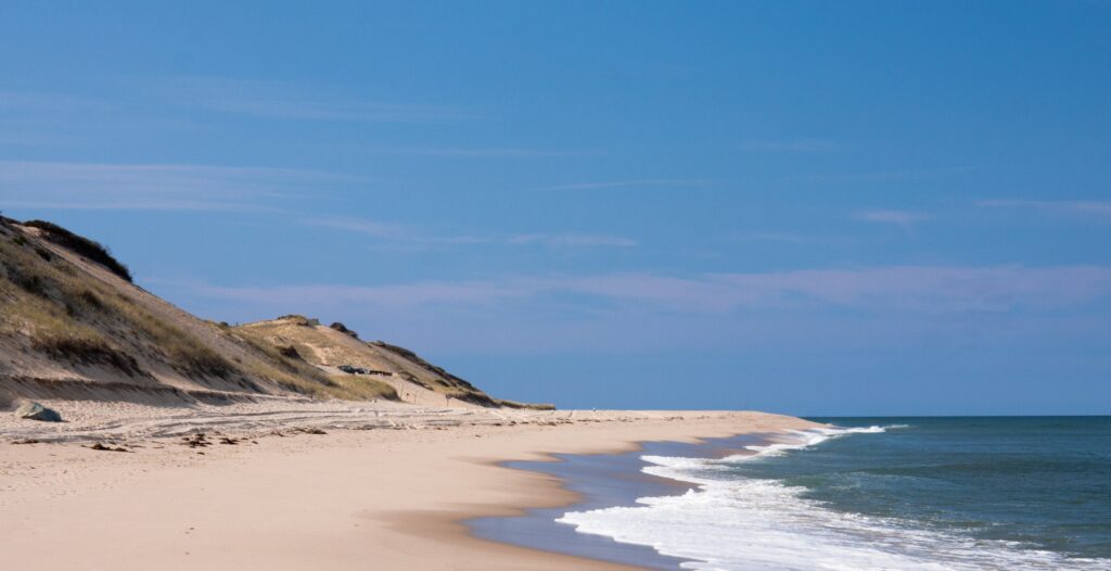 Plage sauvage à Cape Cod