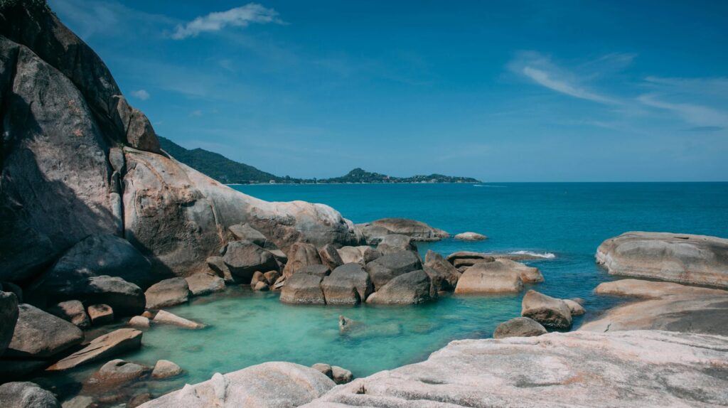 Rochers plage Koh Samui en Thailande