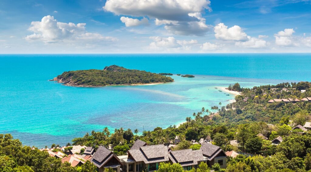 panoramique de Koh Samui en Thailande