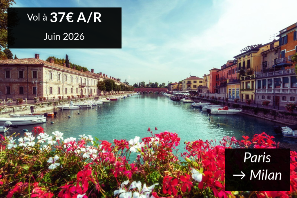 Bannière 5 destinations vol pas cher depuis Paris en juin 2026 dès 37€ A/R