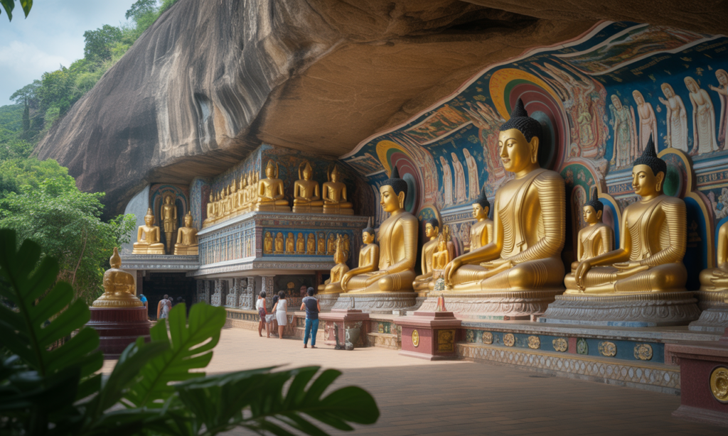 découvrez les trésors du site bouddhiste majeur de dambulla au sri lanka : temples rupestres, fresques anciennes et paysages impressionnants à ne pas manquer.