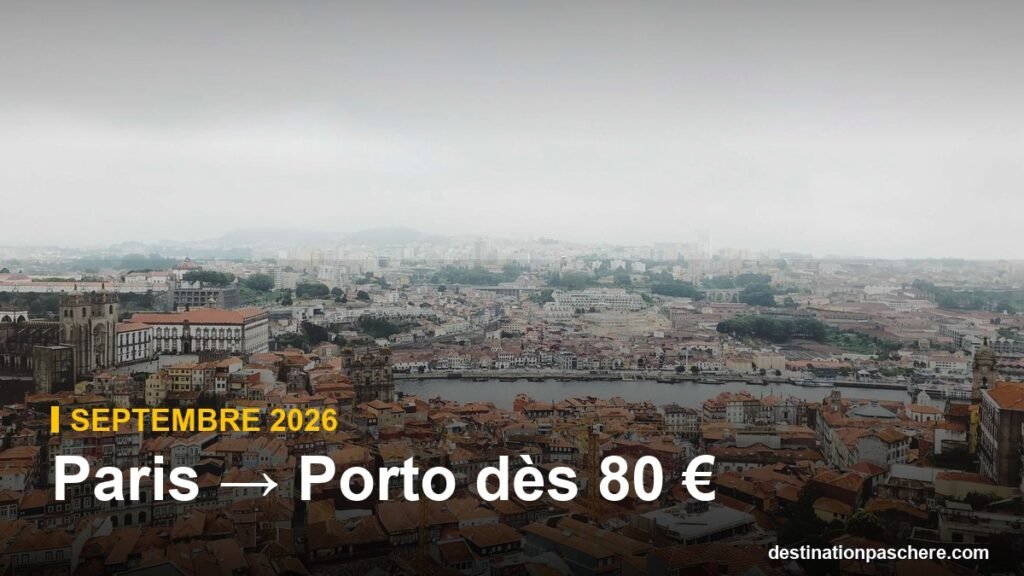 Paris → Porto dès 80 €